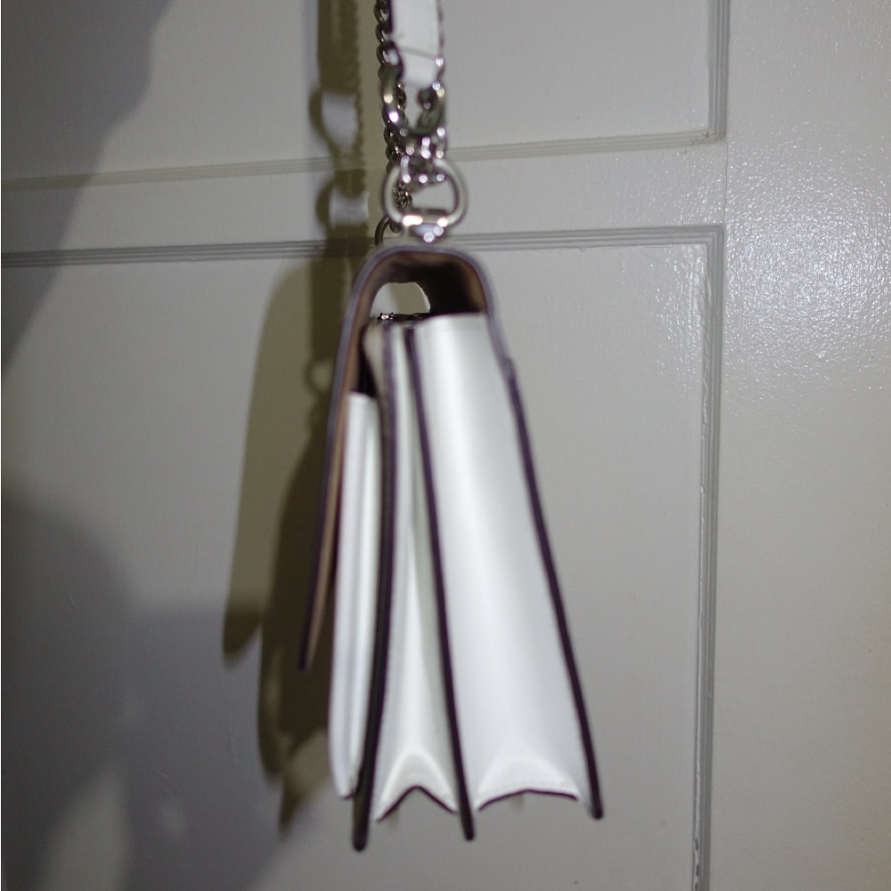Coach Cream Shoulder Bag with Silver Accents - Picture 2 of 5